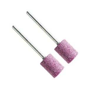 VERM2070#1.jpg. MINI Ruby Grinding Cylindrical 12 x 15mm - Shank = 3.00mm QTY 2