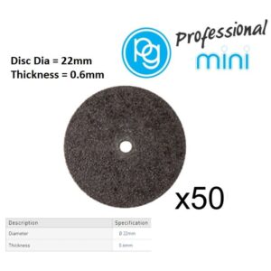 VERM5035#1.jpg. MINI Cut Off Discs 22 x 0.6mm 50 Pieces