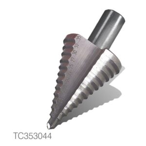 VERTC353044#1.jpg. Step Drill, 05 - 35mm X 2 To 3mm Increments, HSS