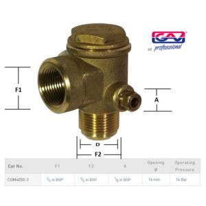 VERCOM40503#1.jpg. Non Return Valve, 3/4 Inch F/M
