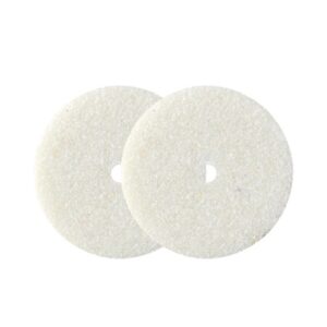 VERM2630#1.jpg. MINI Wheel Grinding Stone White Abv - Dia = 22mm - QTY 2