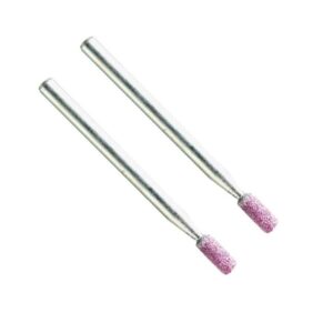 VERM2010#1.jpg. MINI Ruby Grinding Cylindrical 03 x 08mm - Shank = 3.00mm QTY 2