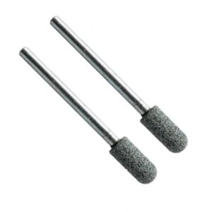 VERM2465#1.jpg. MINI Silicon Carbide Stones Round Head 06 x 10mm - Shank = 3.00mm QTY 2