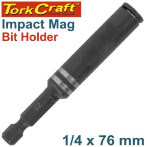 TCIBH75C#1.jpg. MAGNETIC BIT HOLDER 76MM IMPACT 1/4 X CARDED