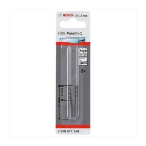 BOS2608577154#2.jpg. BOSCH Drill Bit Industrial, 01.5mm Quality ( Pack of 2 )