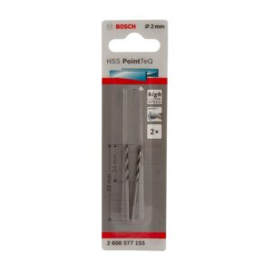 BOS2608577155#2.jpg. BOSCH Drill Bit Industrial, 02.0mm Quality ( Pack of 2 )