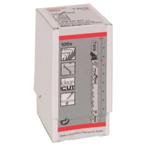 2608637877 #1. BOSCH Jigsaw Blades BULK - T101D Clean For Wood - Pack Of 100