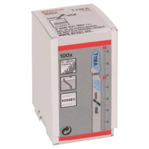 2608631965 #2. BOSCH Jigsaw Blades BULK - T118A Basic For Metal - Pack Of 100