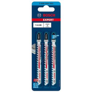 2608900563 #1. BOSCH Jigsaw Blades T141HM Cutting Coarse Ceramics - Pack Of 3