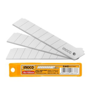 spare blades 18mm - PTR. Spare Blades 18 X 100mm INGCO Sharp Snap Off Pack 10