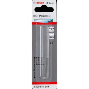 BOS2608577153#2.jpg. BOSCH Drill Bit Industrial, 01.0mm Quality ( Pack of 2 )