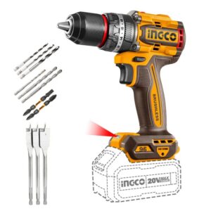 INGCOCIDLI209681 #1. INGCO Impact Drill Driver, Cordless, 20v - TOOL ONLY Brushless - CIDLI209681 - SOLO