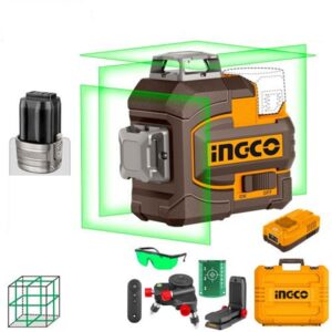 hll301201 ingco - PTR. INGCO Laser 16v Cordless 3D Laser Level, (GREEN)