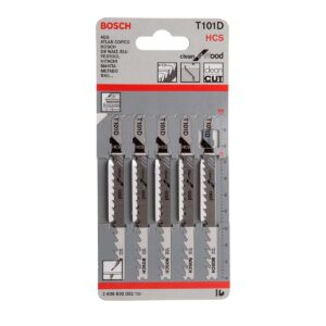 T101D #2. BOSCH Jigsaw Blades T101D Clean For Wood - Pack Of 5