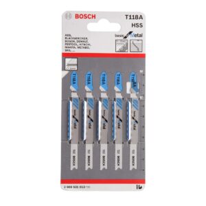 T118A #2. BOSCH Jigsaw Blades T118A Cutting Corugated Board - Pack Of 5