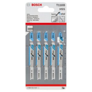 T118B#2.jpg. BOSCH Jigsaw Blades T118B Cutting Corrugated Board - Pack Of 5