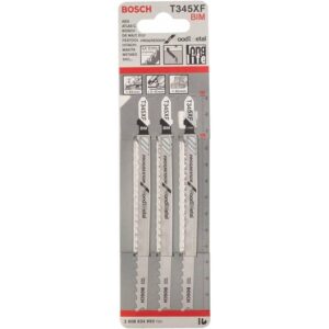 T345XF#2.jpg. BOSCH Jigsaw Blades T345XF Cutting Various Materials - Pack Of 3