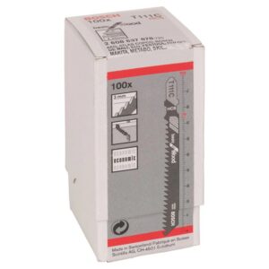 2608637878xxx #1. BOSCH Jigsaw Blades BULK - T111C Basic For Wood - Pack Of 100