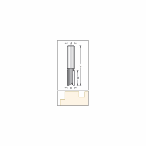 DIM1075428#1.png. BETOP Straight, 11.00 x 32.00mm - 2 Flute - 1/2" Shank