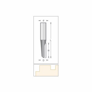 DIM1250318#1.png. BETOP Straight, 12.70 x 32.0mm Single Flute - 1/2" Shank