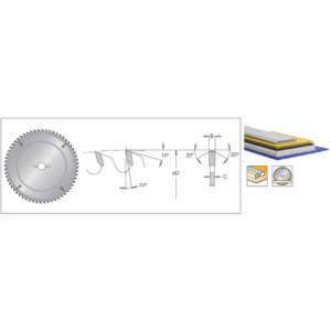 DIM90110256#1.png. DIMAR Sawblade 303 X 30 X Z60 W, DIMAR MD R Cut