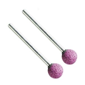 VERM2175#1.jpg. MINI Ruby Grinding Ball 10.0mm - Shank = 3.00mm QTY 2
