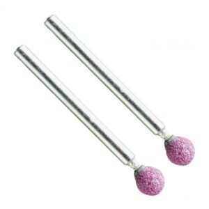 VERM2160#1.jpg. MINI Ruby Grinding Ball 06.0mm - Shank = 3.00mm QTY 2