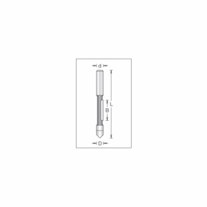 DIM1150078#1.png. BETOP Panel Pilot Single Flute, 12.7 x 30.0mm - 1/2" Shank