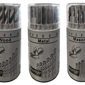 MA18CDS #2. Drill Bit - SET - Metal, Masonary & Wood 18 Piece