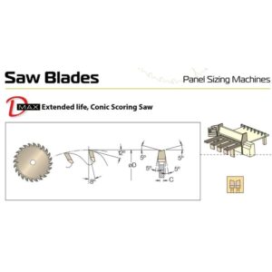 DIM9560280S#1.jpg. DIMAR Sawblade 300 X 65 X Z48 W, Scorer 4.4-5.3, PH 2/9/100 & 110