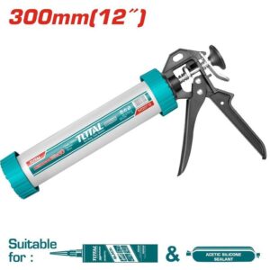 BRICAULKGUN300MM - PTR. TOTAL Caulking Gun, Silicone gun, 300mm, 51mm Diameter, TOTAL