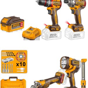 ucosli250692 - PTR. INGCO Combo Kit 5 in 1 Industrial Lithium Ion, 20V