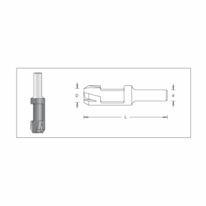 DIM2034025#1.png. BETOP Countersink, Plug Maker, 12.7mm Cutter - 08.0mm Shank