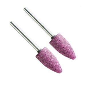 VERM2145#1.jpg. MINI Ruby Grinding Bullet 10 x 20mm - Shank = 3.00mm QTY 2