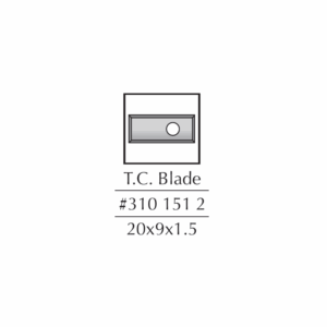 DIM3101512#1.png. DIMAR Spare Blade, 20.00 X 09 X 1.5, Replaceable Blade