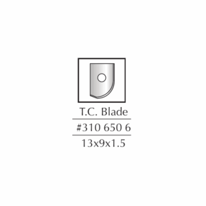 DIM3106506#1.png. DIMAR Spare Blade, 13 X 09 X 1.5, Replaceable Blade