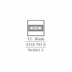 DIM3107930#1.png. DIMAR Spare Blade, 29.5 X 09 X 1.5, Replaceable Blade
