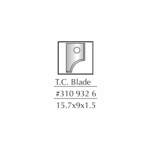 DIM3109326#1.png. DIMAR Spare Blade, 15.7 X 09 X 1.5, Replaceable Blade